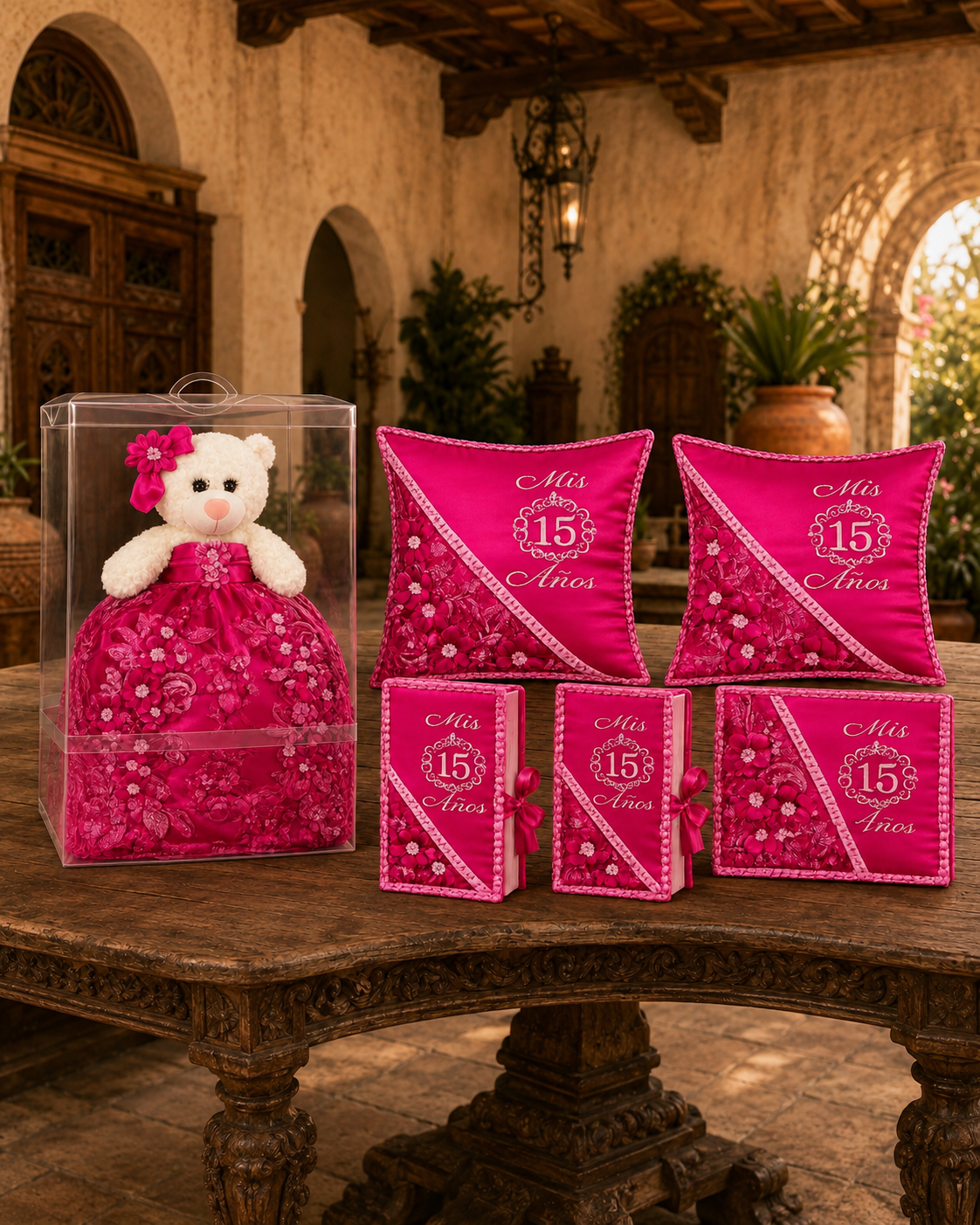 Set de Accesorios para XV Años Fucsia