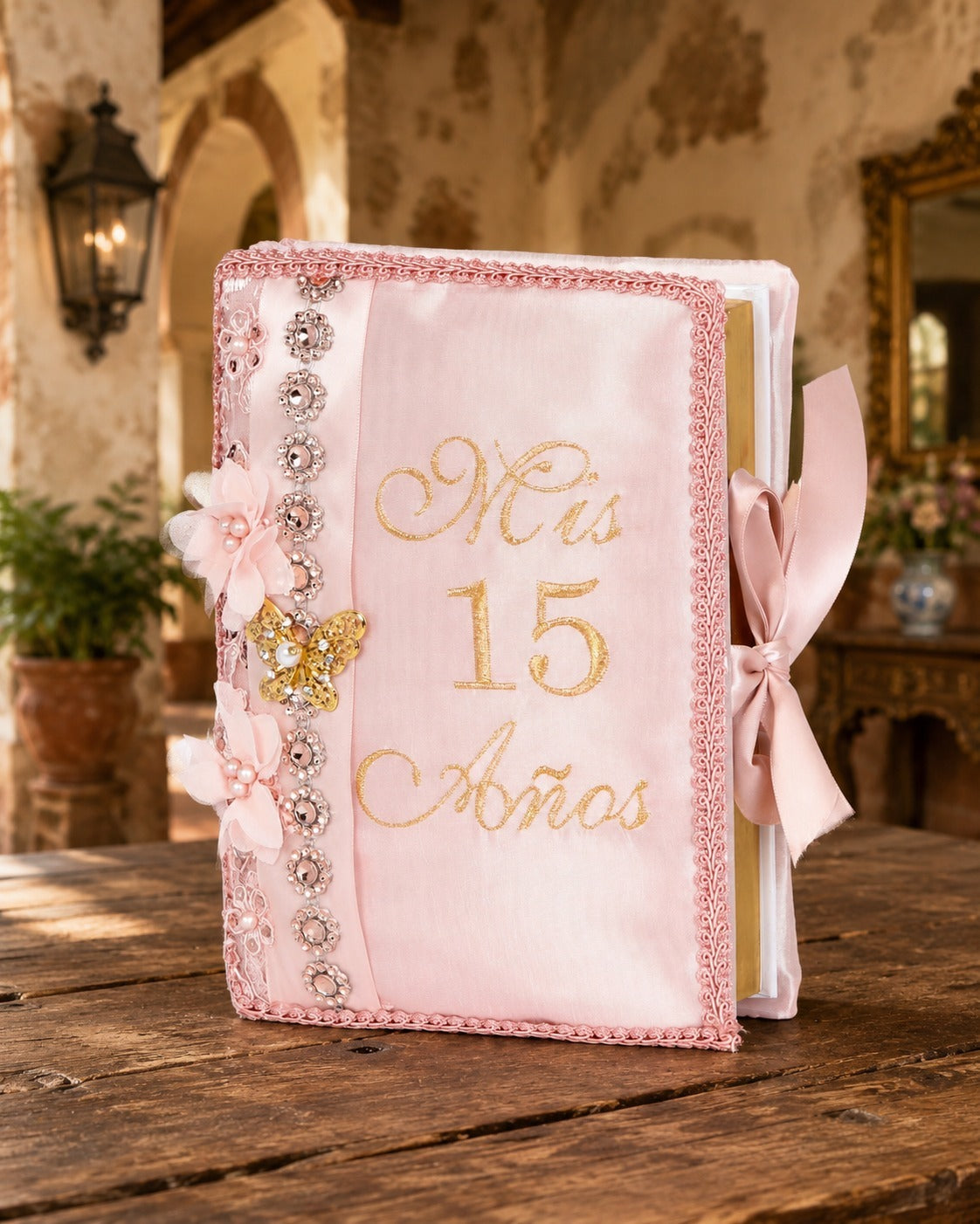 Libro de Firmas “Mis 15 Años” Rosa