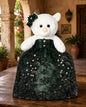 Oso de XV Años con Vestido Verde Esmeralda