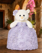 Oso de XV Años con Vestido Lila