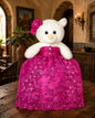 Oso de XV Años con Vestido Fucsia