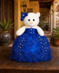Oso de XV Años con Vestido Azul Rey